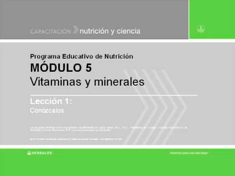 Módulo 05: Vitaminas y minerales